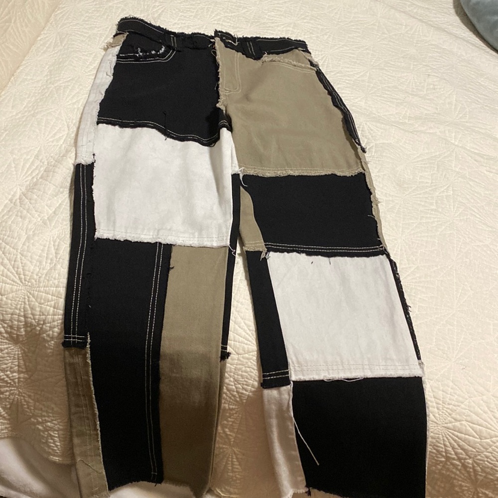 Patched pants